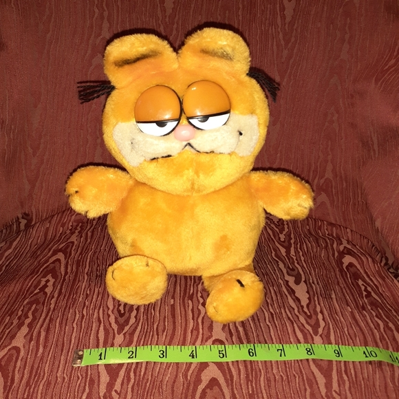 Vintage Dankin Garfield Plush Stuffed Animal 1978/1981 Sitting - Picture 8 of 9